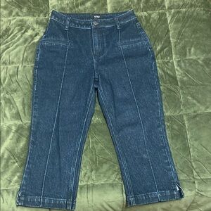 AFRM High Rise Denim Capri